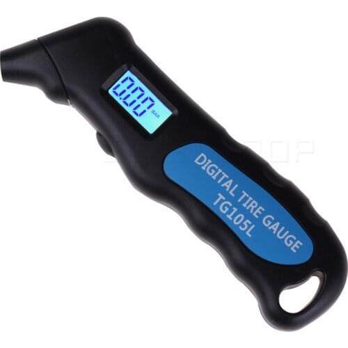 TG105L LCD Display with Backlight Car Tire Tyre Air Pressure Gauge Meter Manometer Barometers Tester for Car Motorcycle Bike