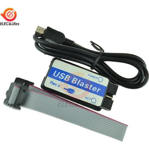 Mini USB Blaster Downloader Programmer For ATLERA CPLD FPGA NIOS JTAG Programmer Devices with cable Power Led indicator