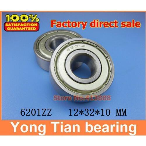 1pcs) Miniature deep groove ball bearing 6201ZZ 6201-2RS S6201ZZ S6201-2RS 12*32*10 mm