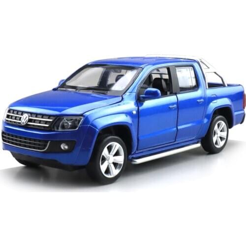 1/30 AMAROK Pickup Truck CAIPO MSZ Diecast Metal Model Car Toys for Kids Pull back Sound Light