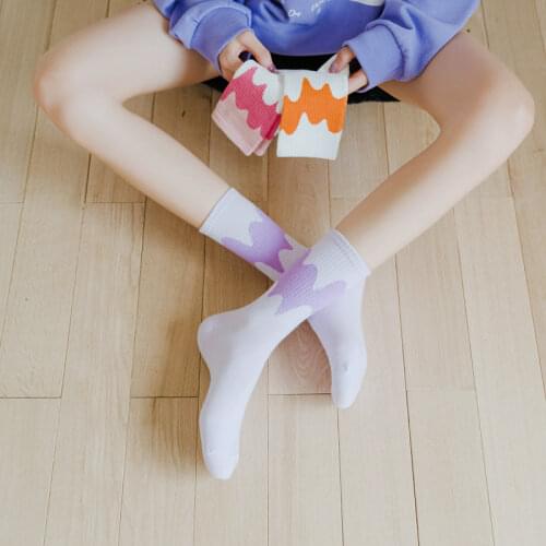 3 Pairs New Autumn Winter Women Cute Socks Ice Cream Fashion Match Three-Color Japanese College Style Sweet Lovely Cotton Socks