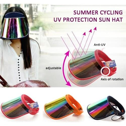 New protective cap anti-droplet saliva hair ring men and women anti-fog HD transparent mask empty top hat Sun Visor Hat
