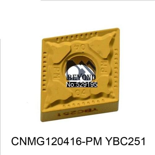 Original CNMG120416-PM YBC251 CNMG 120416 Carbide Inserts Lathe Cutter Turning Tool 10pcs CNC Tools