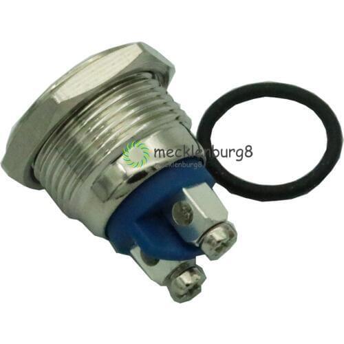 AC V 250 V 3A stainless steel switch 16 mm Metal Instant Round NO normally open