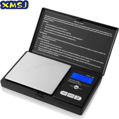Portable Pocket Scale Jewelry Mini Stainless Steel Electronic Scale Digital Pocket Scale Gold Gram Balance Weight Scale