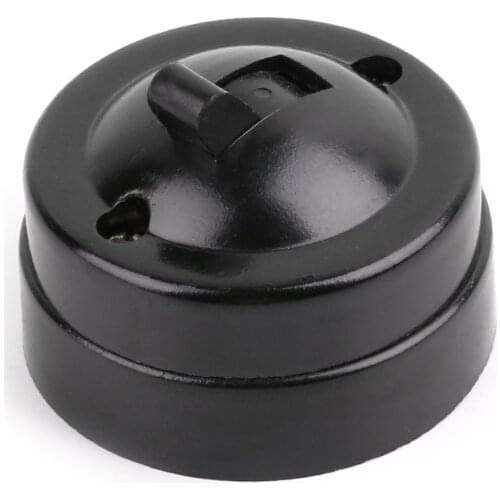 Retro single control switch surface mounted wall lamp button vintage switch