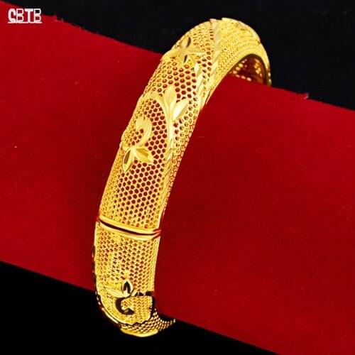 Luxury Golden Dubai Ramadan Bracelet Turkey Bracelet Jewelry Bracelet Muslim Arab Women Wedding Jewelry Girl Holiday Gift