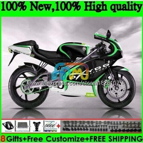 RS125R For Aprilia RS 125 R RR RS125 99 00 01 02 03 04 05 64BS.97 RS4 RS-125 1999 2000 2001 2002 2003 2005 Fairing Green black