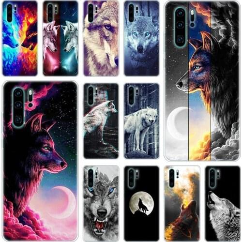 Hot Angry Snow Wolf Silicone Phone Case for Huawei P50 P40 Pro P30 Lite P20 Pro P8 Lite 2017 P Smart Z 2020 2021 Soft Cover