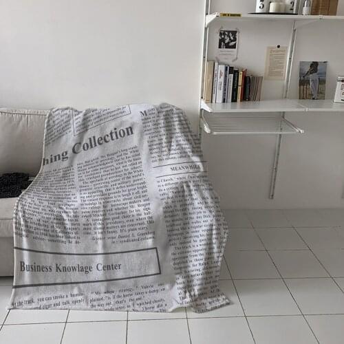 Special Throw Blanket For Bed Newspaper Paper English Nap Traveling Soft Flannel Blanket Childrens Bedroom Bedspreadc
