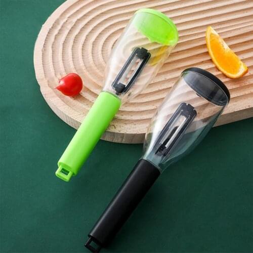 Fruit Peeler Vegetable Potato Multif Fruit Vegetable Peeler Peelers with Skin Storage Container For Kitchen Gadgets Cooking Tool