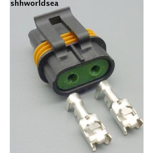 Worldgolden 2 Pin Female Sealed Connectors For Inline Fuse Wiring Automotive Connector 12033769