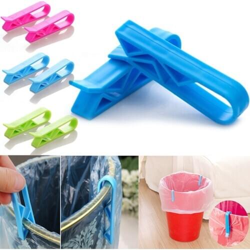 5Pcs Trash Bag Clip Dustbin Clip Household Trash Can Junk Edge Bag Wastebaskets Slip-Proof Food Storage Bag Clip Kitchen