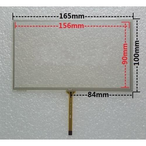 165mm*100mm original handwritten 7 inch car DVD navigation GPS touch screen panel free shipping 165*100