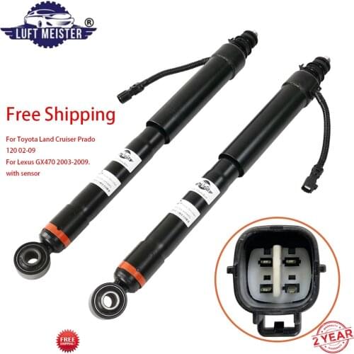 2pcs Free Shipping Rear Shock Absorber for Toyota Land Cruiser Prado 120 2002-2009 4853069185 4853069485 4853069205 4853060071