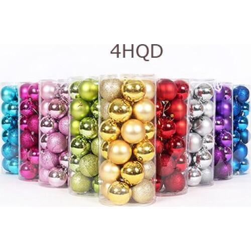 24pcs Christmas Ball Ornament Tree Hanging Ball Baubles Decoration For Xmas Holiday Wedding Part Decor 4 6 8 Cm Diy Tool Modern