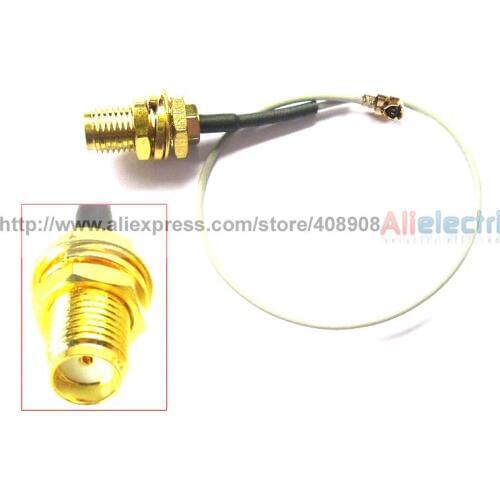 30pcs SMA Female w Pin to IPX U FL 1 13 Conversion Antenna WiFi SMA Cables 20cm