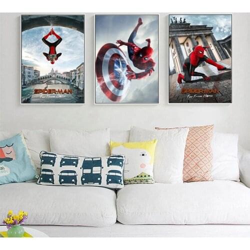 5D DIY Diamond Painting Marvel Poster Spiderman Superheroes Cross stitch Diamond Embroidery Mosaic Rhinestone home decor