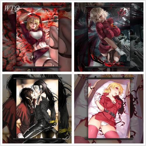Anime Posters Hellsing Alucard Seras Victoria HD Print Wall Decor Poster Wall Decor Wall Art Picture Room Decor Home Decor