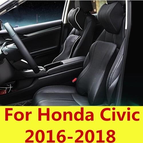 Car headrest bones seasons lumbar pillows neck pillow car with a neck pillow For Honda Civic 2016-2018 10th Gen Sedan