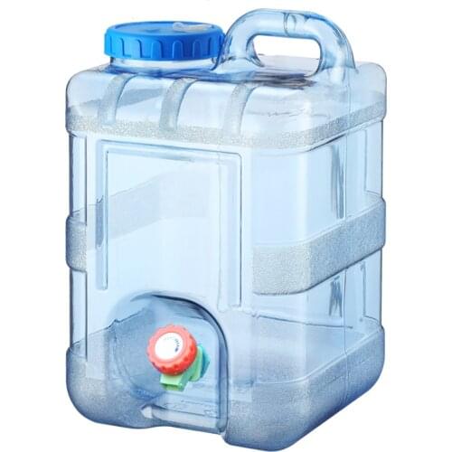 Car Water Container With Faucet 10L Outdoor Food Grade Hiking Picnic Camping Water Tank Water Barrel Water Storage Buckets