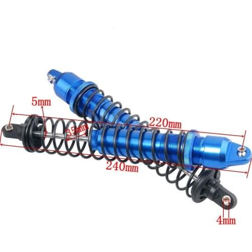 2 Pieces RC Car Upgrade Part Aluminum Alloy Oiled Shock Absorber(Al.) Traxxas TRA 7761 For 1/5 Scale Model X-MAXX Monster Truck