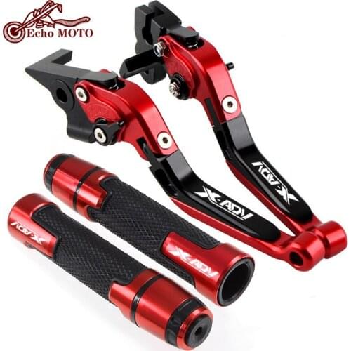 For Honda XADV 750 X-ADV X ADV 750 XADV750 X-ADV750 2017-2019 Motorcycle Brake Clutch Lever Extendable+Handle Grips Handlebar