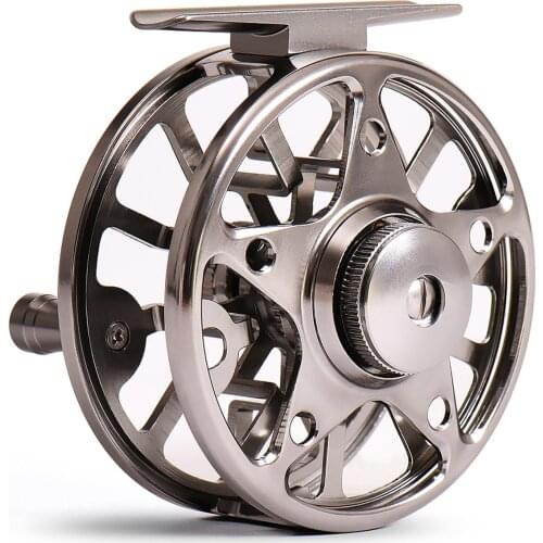 Fly Fishing Reels Full Aluminum Alloy CNC Machined Cut Interchangea 3/4 5/6 7/8 WT 2+1BB Gear Ratio 1:1 Fly Fishing Wheel Tackle