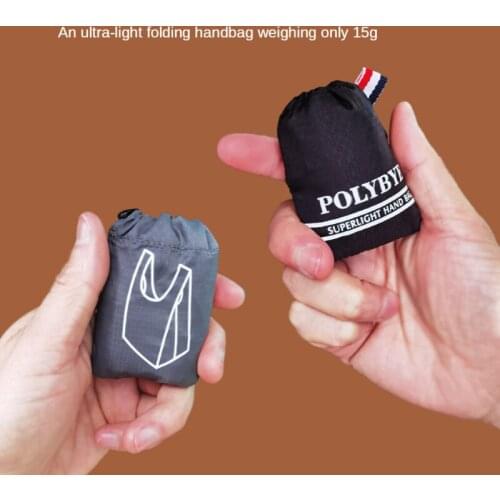 GY Mini Portable Shoulder Backpack Ultra-Thin Small Light Environmental Protection Shopping Bag Nylon Folding Storage