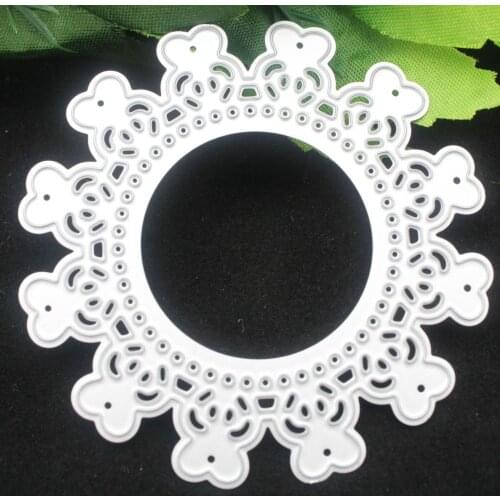 Circle Frame Heart Wedding New Arrival Cutting Dies Scrapbooking Die Cut Metal Stamps and Die for Card Making