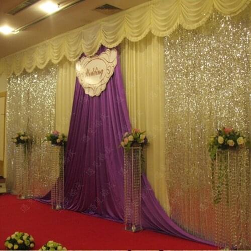 Top-rated wedding backdrops, wedding swags , wedding draps, party decorations,wedding shiny curtain
