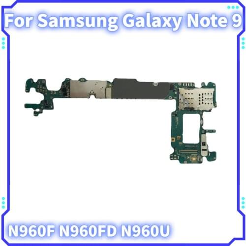 Good Tested For Samsung Galaxy Note 9 Motherboard,LogicBoard For Samsung Galaxy Note 9 N960F N960FD N960U Mainboard With Android