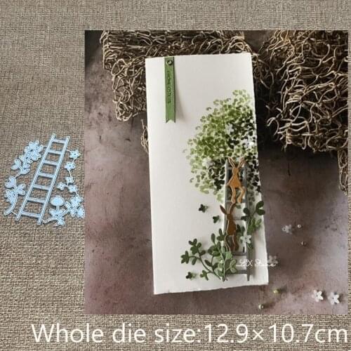 New Design Craft Metal stencil mold Cutting Dies Stairs flowers leaves scrapbook die cuts Album Paper Card Craft Embossing