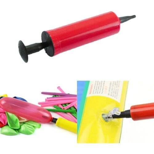 Mini Hand Held Balloon Pump Plastic Ball Hand Push Inflator Air Pump Wedding Valentine Birthday Party Decor Ballons Accessories