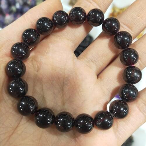 Fashion Jewelry Boutique Red Garnet Bracelet Natural Garnet Bracelet Crystal Jewelry Red Pomegranate Bracelet Accessories