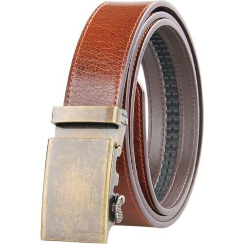 Belts for Men Top Quality Automatic Buckle Mens Belt Leather Belts Men Business Trouser Belt for Jeans