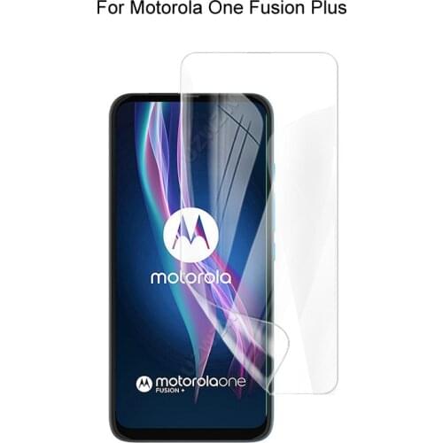 For Motorola One Fusion Plus Full Cover Soft Hydrogel Film Screen Protector