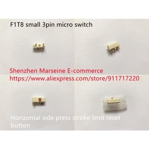 Original New 100% F1T8 small 3pin micro switch horizontal side press stroke limit reset button