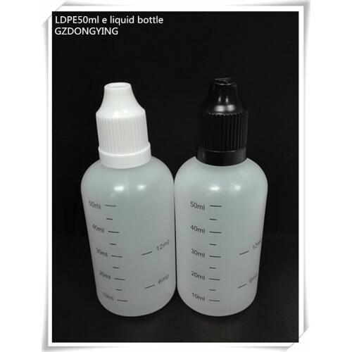 PE squeeze bottle with scale printing ,eye drop bottle 50ml for essential oil 20 pcs/lot
