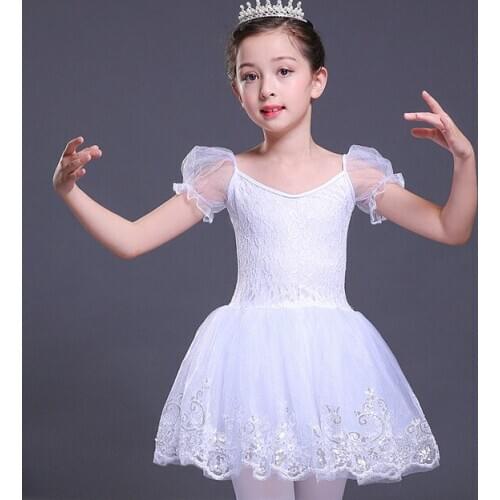 Professional ballet dress for girls kids child White Swan ballet tutu ballerina dress ballet costumes for girls kids child
