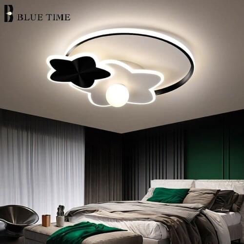 LED Chandeliers Home Indoor Lighting Fixtures For Bedroom Dining Room Living Room Kitchen Decor Ceiling Chandeliers Lights Black