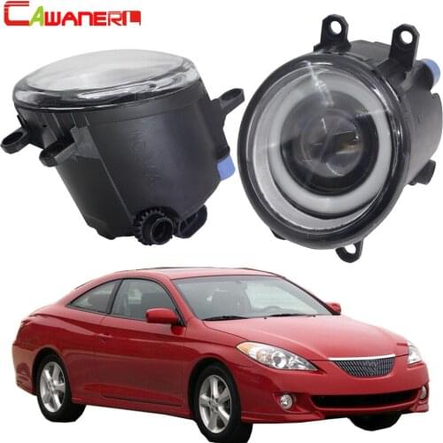Cawanerl For Toyota Solara 2007 2008 Car H11 LED Fog Light Angel Eye Daytime Running Light DRL 30W 3000LM 12V 2 Pieces