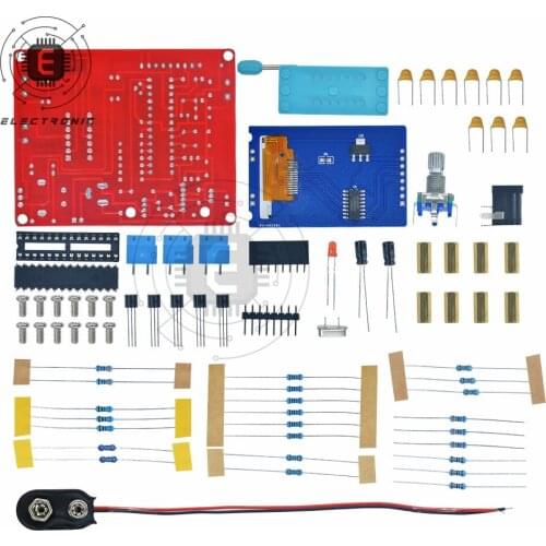 Mega328 Transistor Tester ESR Meter Diode Triode Capacitance Testing Tool Square Wave Signal Generator DIY Parts