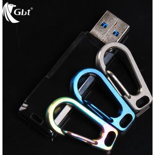 Titanium Heavy Duty Mini Carabiners Keychain Quick Release Hooks