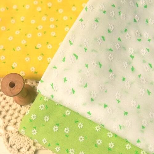 Thin Polyester Cotton Fabric Small Crushed Flowers Cotton cloth For jumpsuit long shirt childrens clothing clothing
