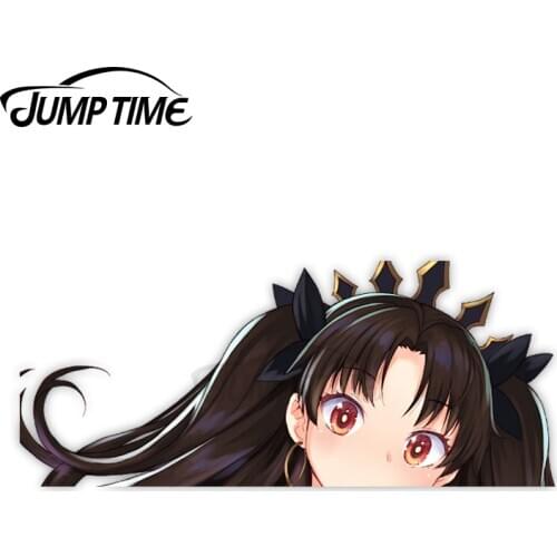 Jump Time Fate Grand Order Ishtar (Archer) 3 [Kokuryuugan] 5.5 Big Head Anime Peeker Vinyl Decal Waifu Kawaii Girl Car Stickers
