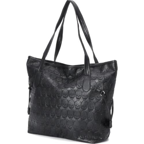 Vintage Women Handbag Shoulder Bags Tote Purse Messenger Hobo Skull Rivet Bag 28GD