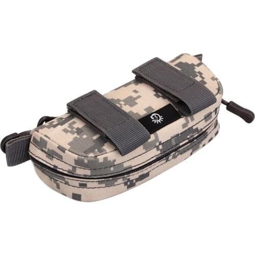 Waterproof Nylon Clutch Bag Waist Belt Pack Glasses Bag Camouflage Outdoor Pouch Portable Purse Lightweight Travel Zipper