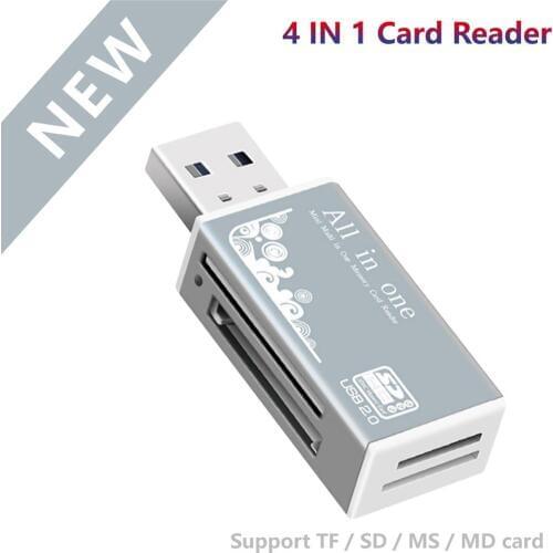 6 Colors All in 1 Usb Card Reader High Speed SD TF usb 2.0 Micro SD Card Reader Micro USB Memory MS Card Reader