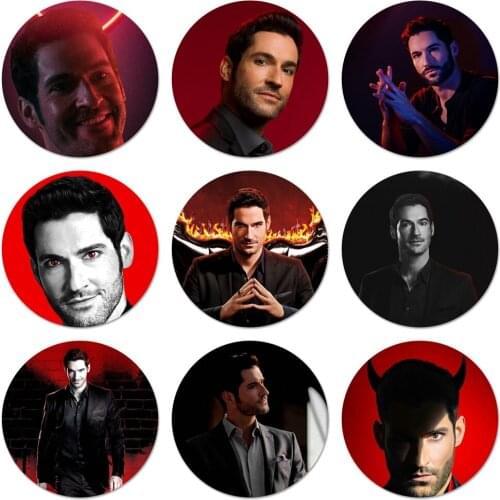 58mm Degenerate Angel Lucifer Icons Pins Badge Decoration Brooches Metal Badges For Clothes Backpack Decoration